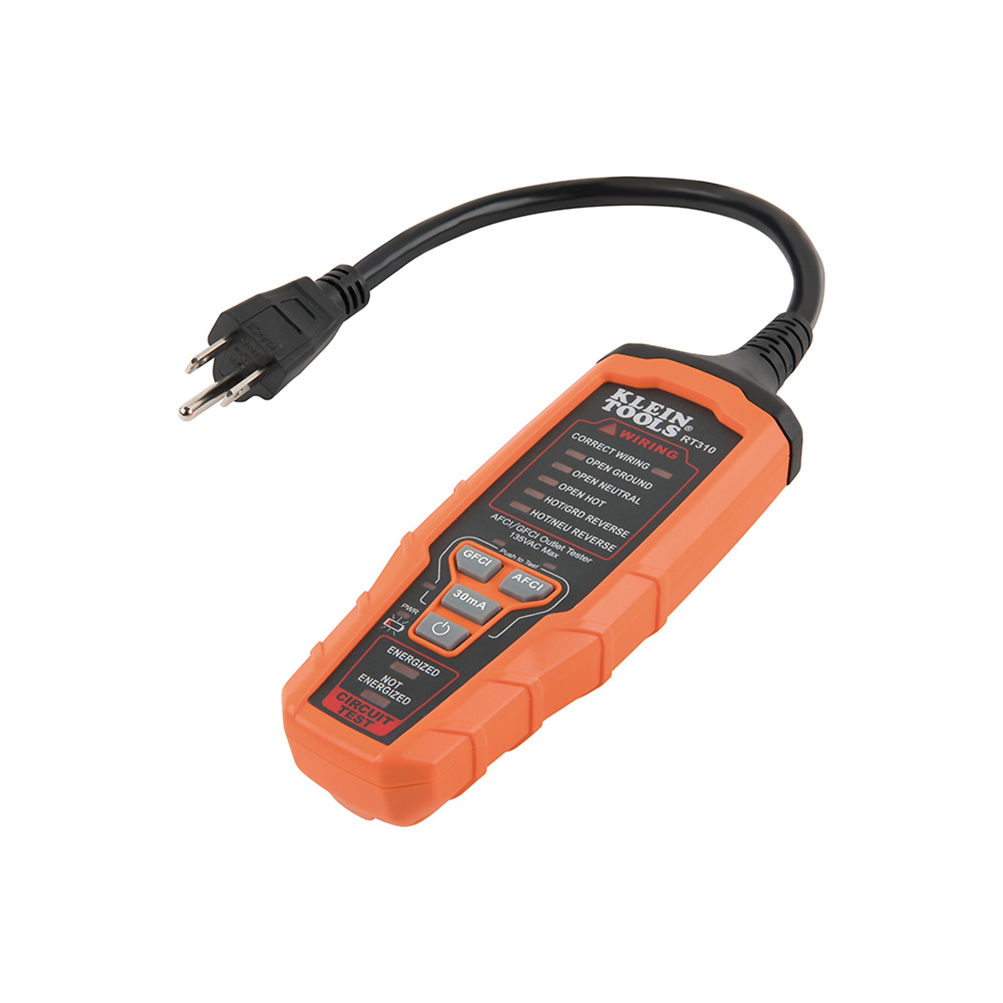 AFCI /GFCI Outlet Tester, Model# RT310